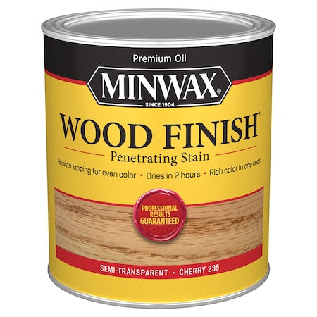 Minwax 1 Qt Cherry Wood Finish Oil-Based Wood Stain 70009